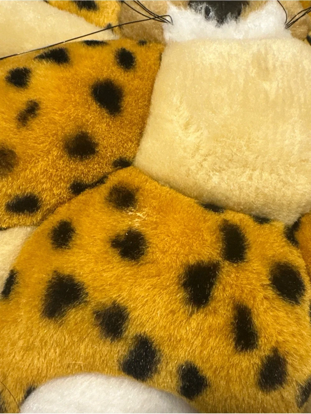 Vintage 1998 Cheetah Plush Pillow - Soft Decorative Throw Pillow